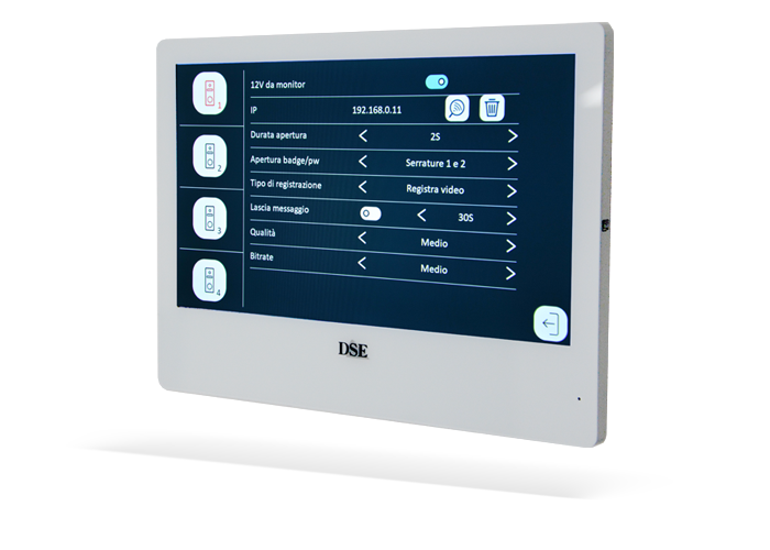digital intercom on 2 wires